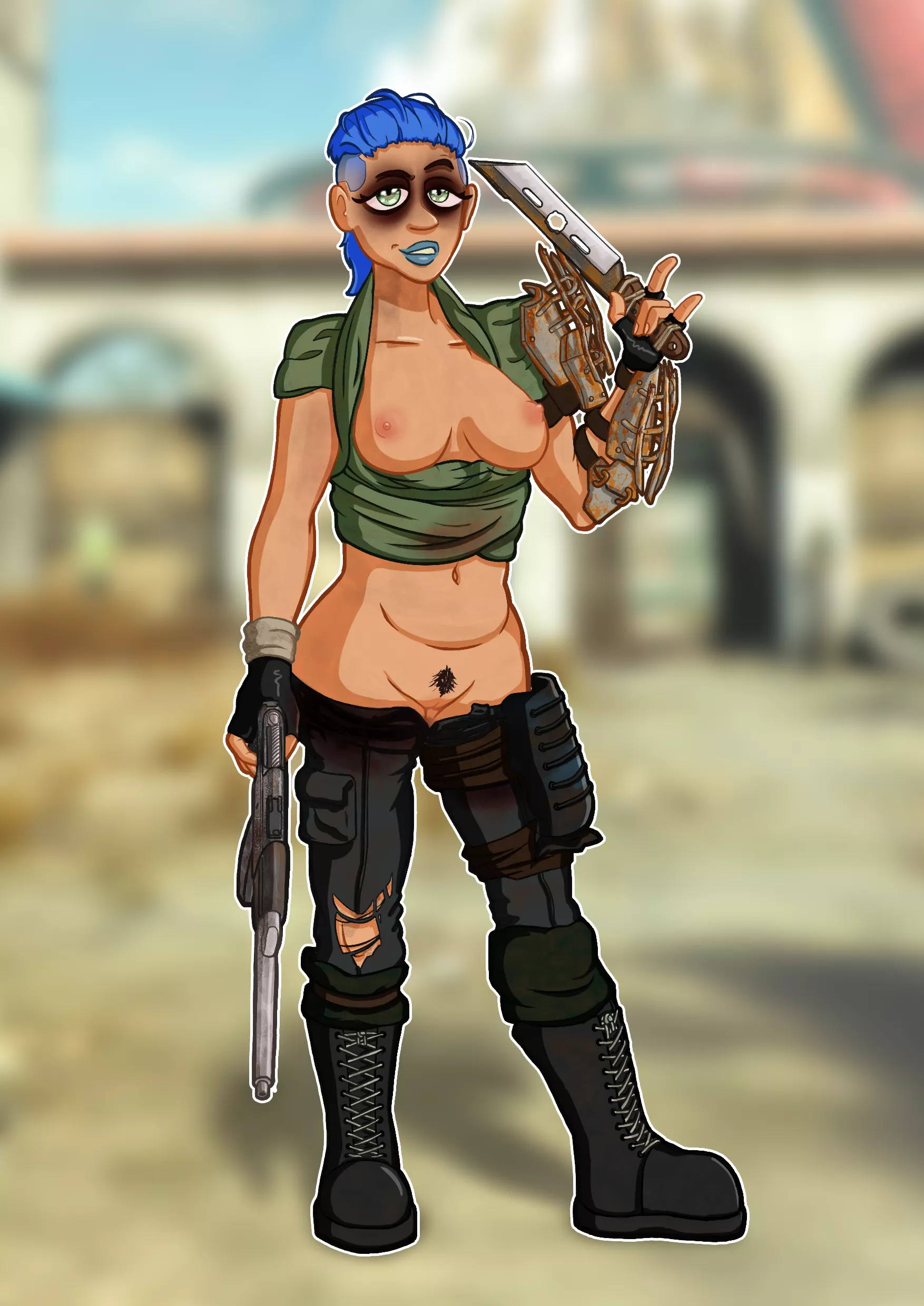 Fallout Raider Disciple flashin' the good (dedgenerate)