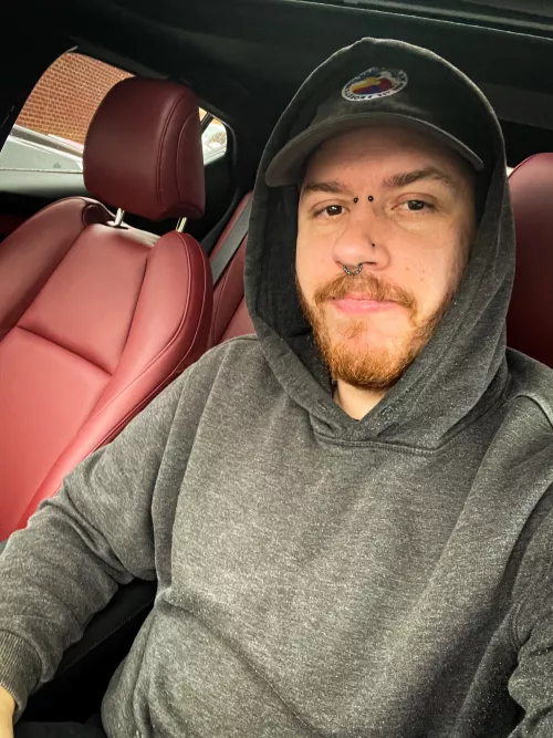 Feelin’ blessed, never stressed in my brand new car