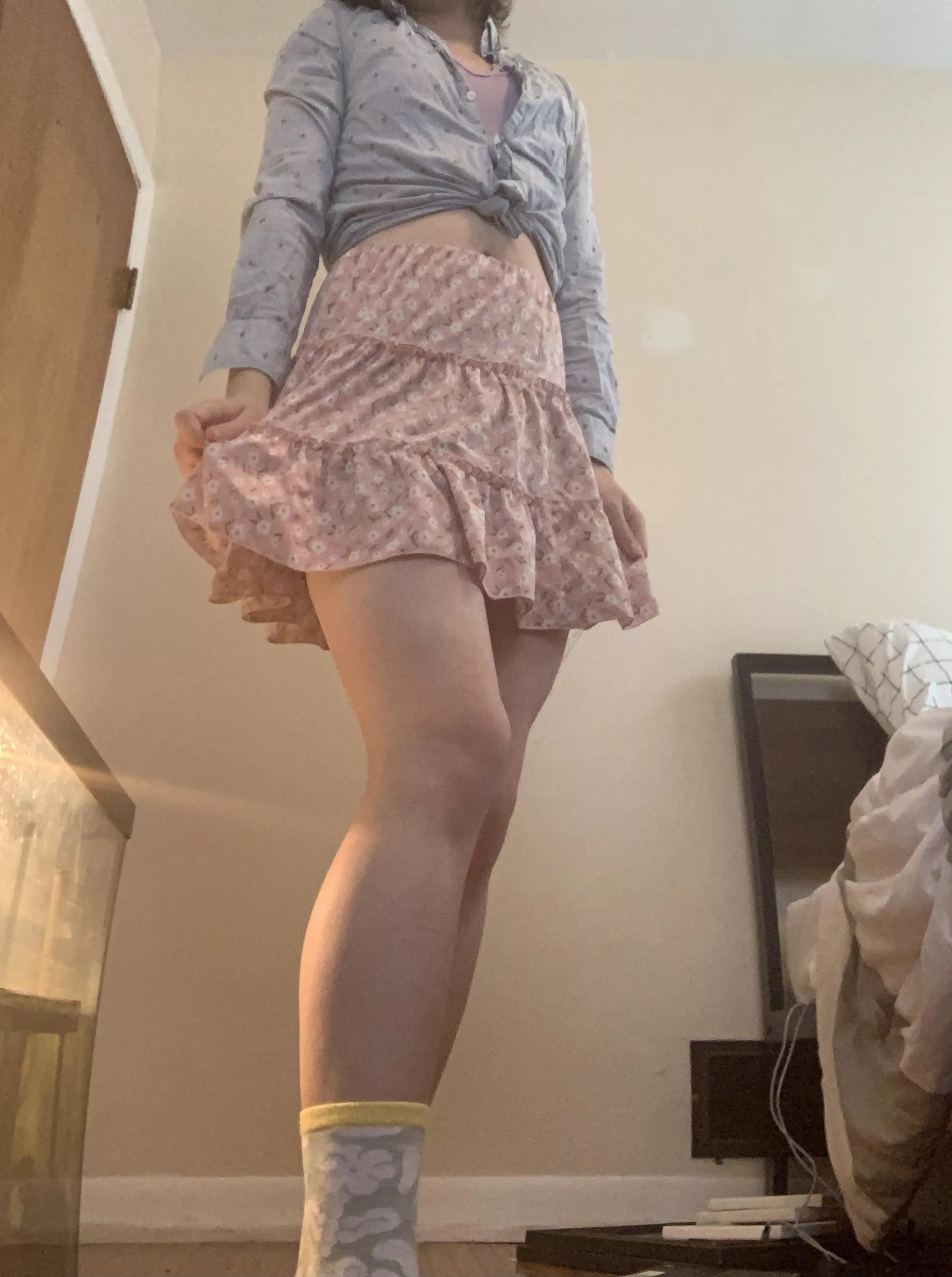 Felt like getting dressed up today 😸 (sorry for the terrible photo)