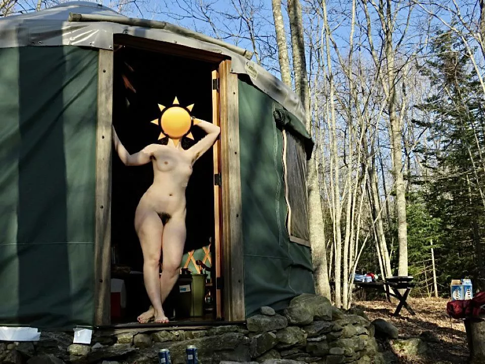 Finally warm out enough to go camping completely naked for the weekend :)