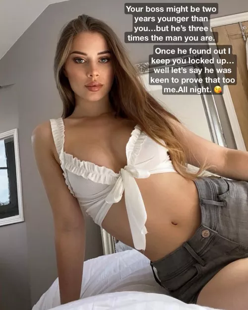 First she locks you, then cucks you with your boss…