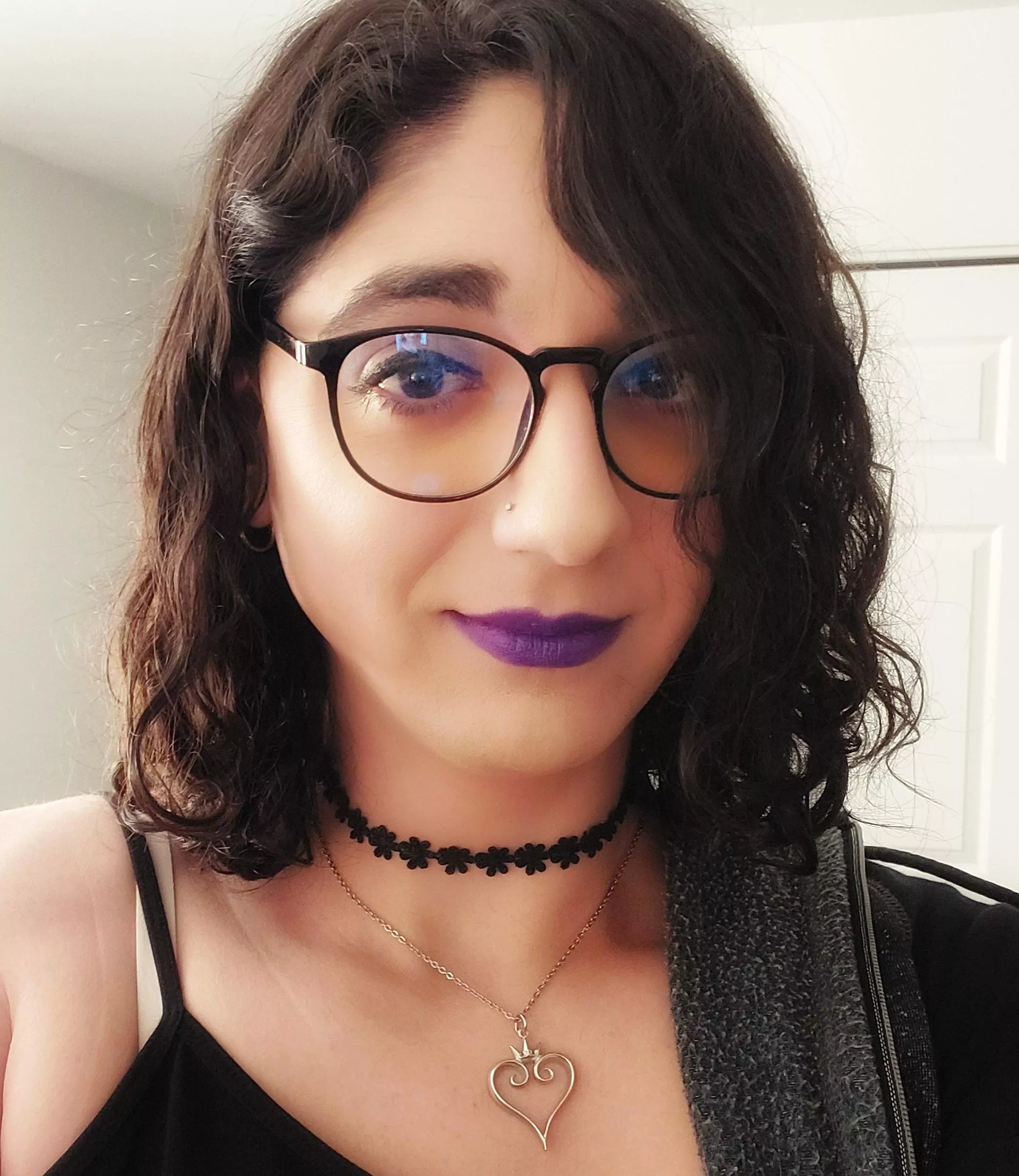 First time ever wearing purple lipstick, do I pull it off? 😅💜