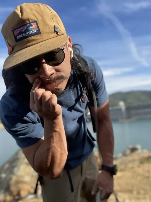 Fixing my mustache gives me a chance to show off my forearms 🤫