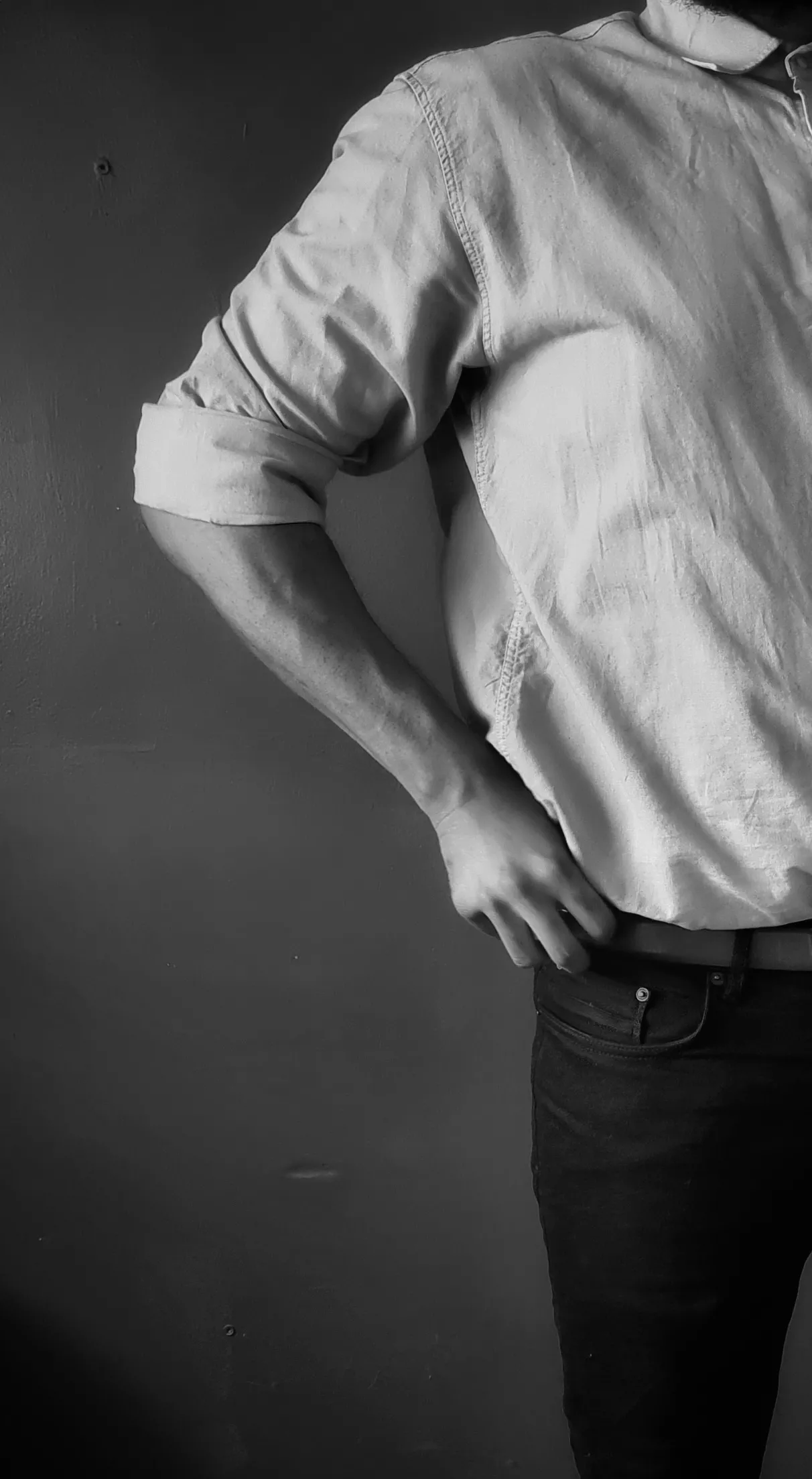 Fixing my shirt