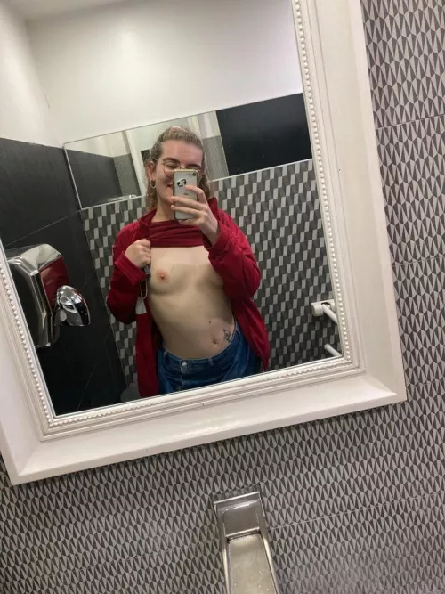 Fluctuating between A and B cup & showing them off wherever I go