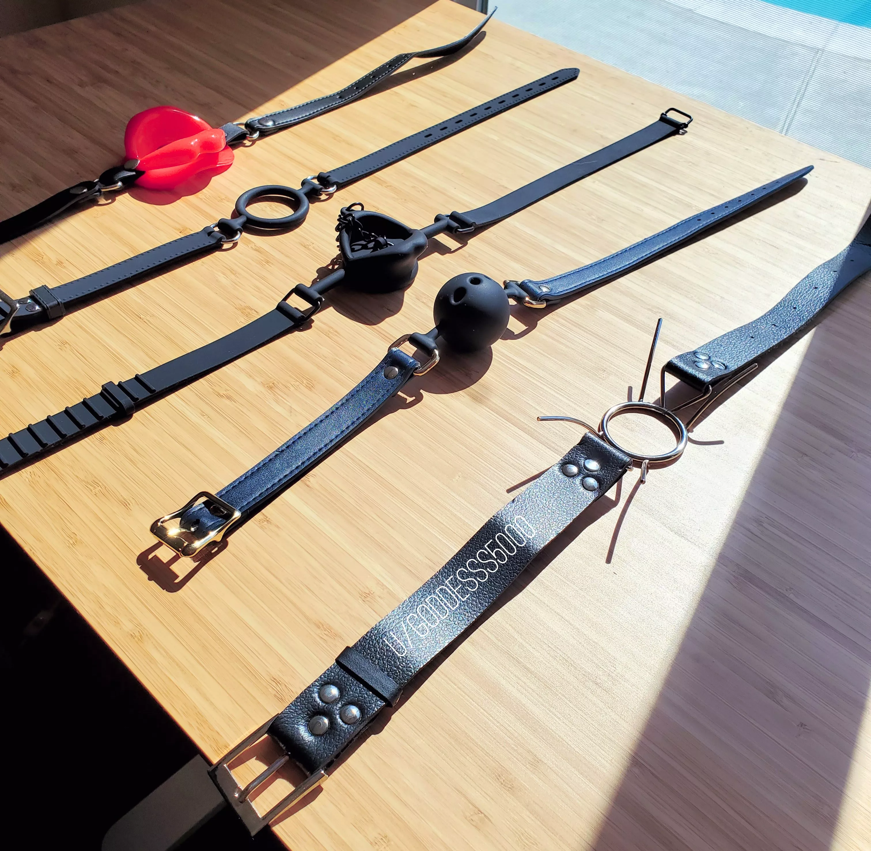 For the past few months, I have been obsessed with using different gags with My sub. Super excited for My growing gag collection! For the past few months, I have been obsessed with using different gags with My sub. Super excited for My growing gag collection!