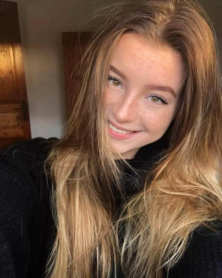 Freckled smile