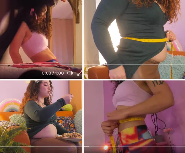 🎇 From vegan fitness ABS 🥦 to soft GLUTTON eating everything in it's way! 🧁🍫🍰