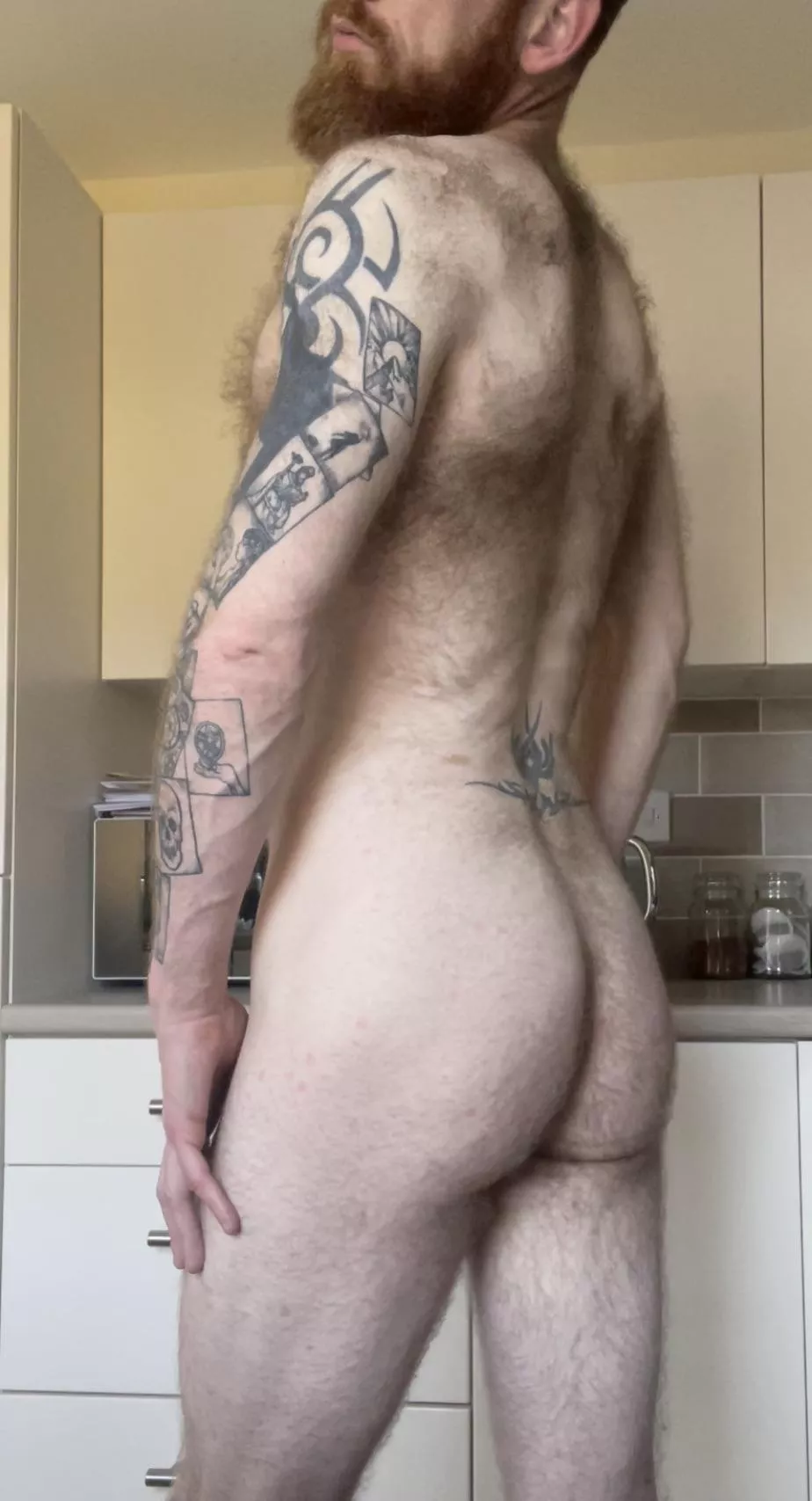 Fuzzy ginger butt! 🍑