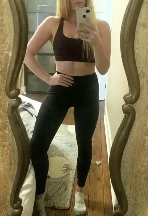 Getting ready for yoga 🧘‍♀️
