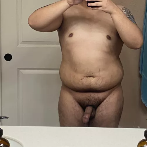 Getting ready to go to nude beach.