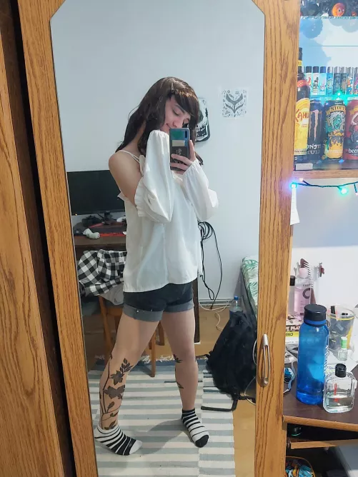 getting used to shorts