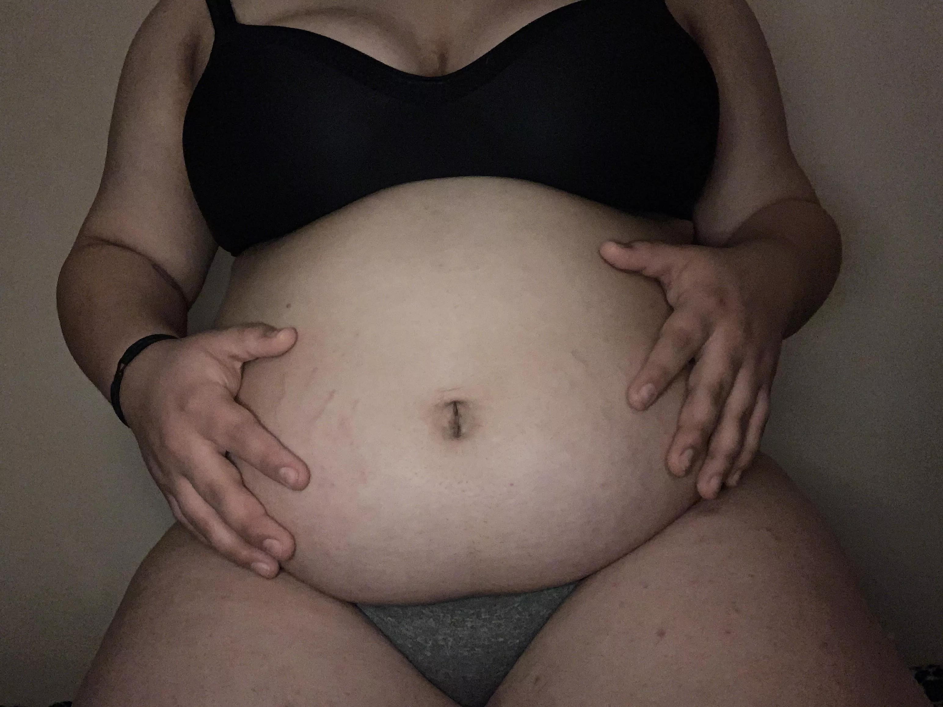 Gf’s tummy after stuffing