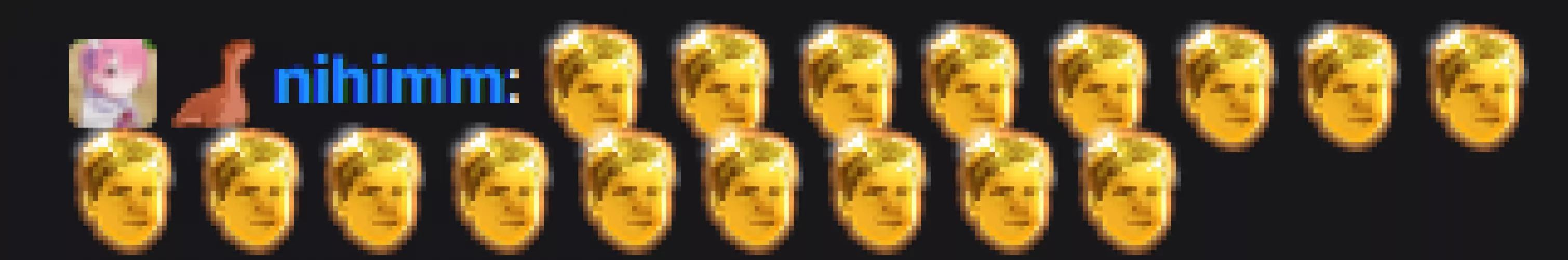 Golden kappa instead of regular. Does anyone know how rare this is to get found it in the chat of a streamer I was watching? Bttv just lists it as regular Kappa but clearly, it's different.