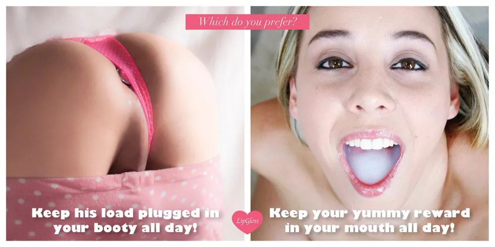 Good girls keep their reward until the next one 😇 How do you?