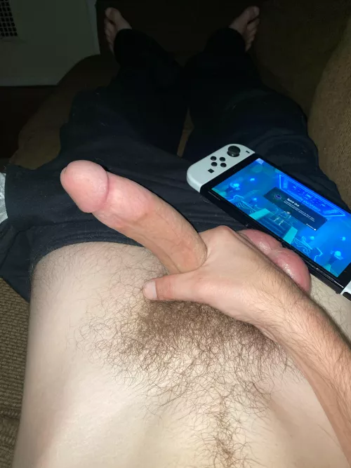 Got hard while gaming 😛