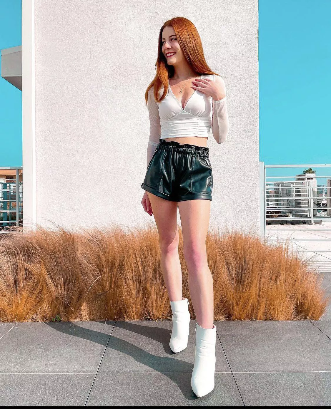 Green skirt