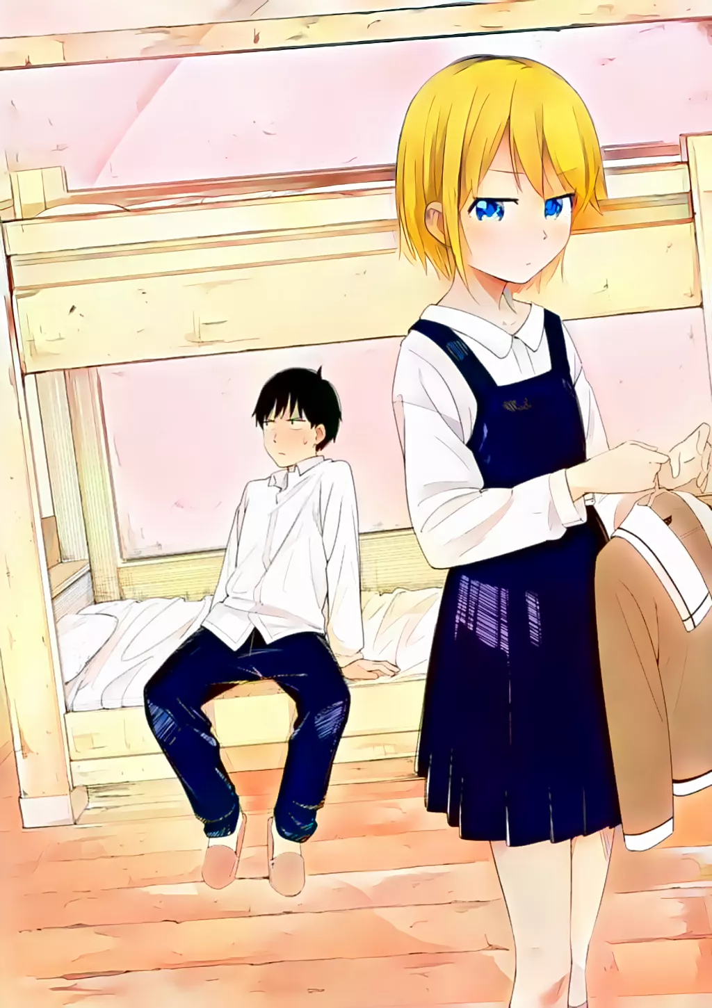 Grumpy roommates π Kobinata Shin from manga Trap Heroine (Kohinata Makoto from Torappu Hiroin) AI colorized Grumpy roommates π Kobinata Shin from manga Trap Heroine (Kohinata Makoto from Torappu Hiroin) AI colorized