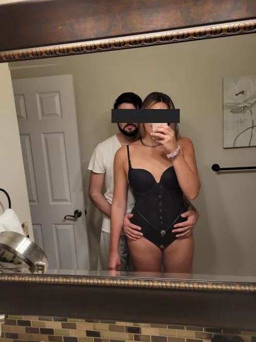 Had me locked up for the day when we had to run errands. Told me he can't wait to plug me when we get home. Should I post updates? ✨ [F]