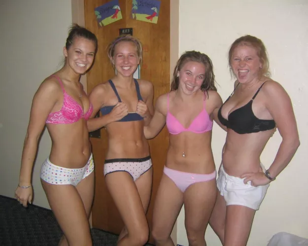 Hanging out in undies