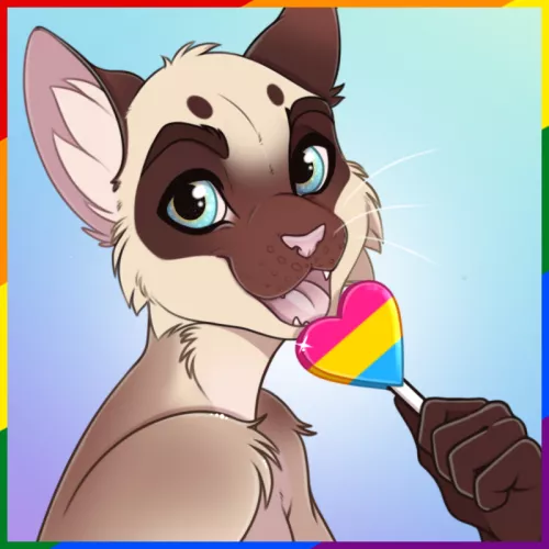 Happy Pride Month! 🌈 (art by me @slashpuppys)