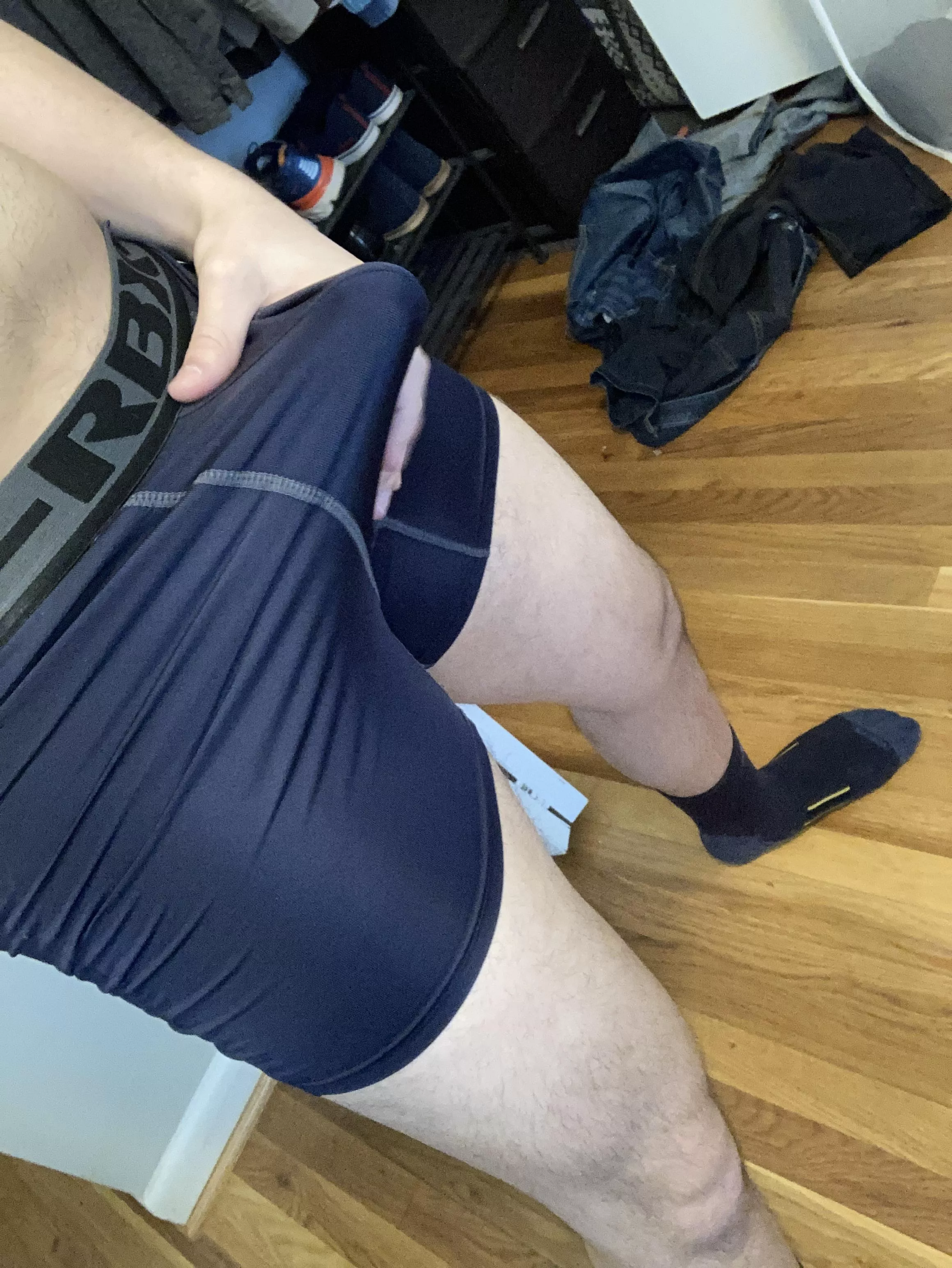 Having a hard time getting changed into any clothes 😅