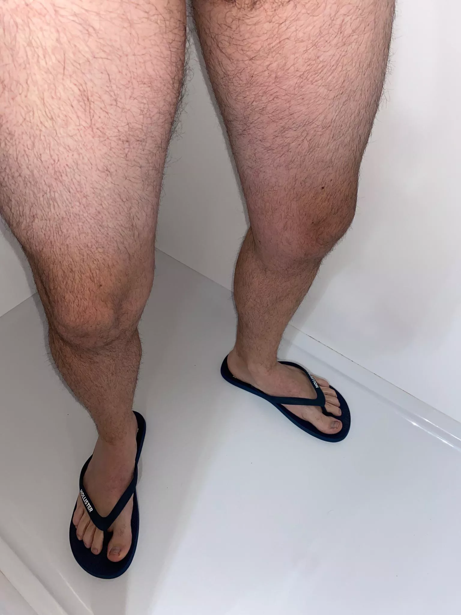 Having a shower