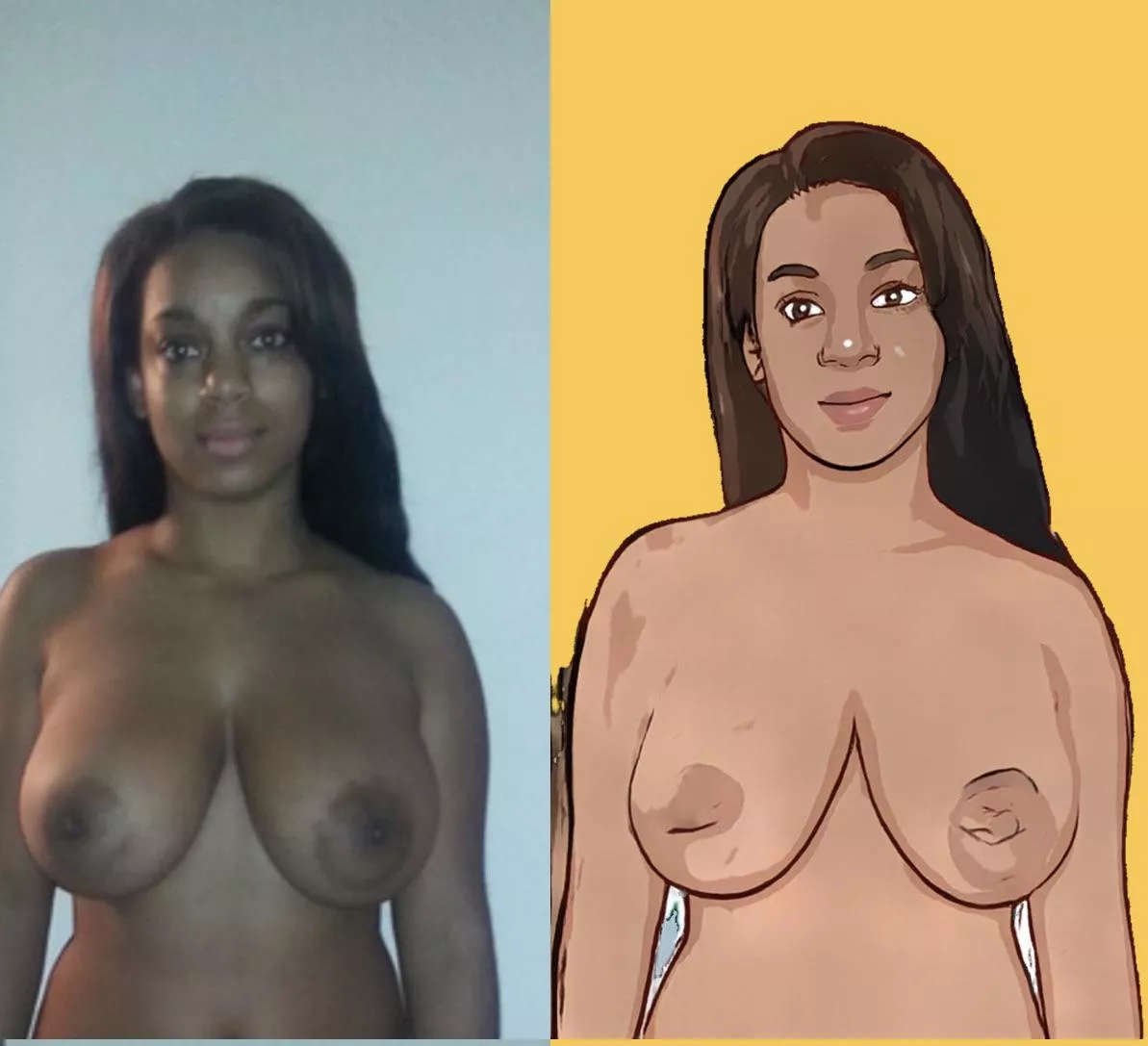 He let his wife get naked in front while I drew her… how did i do?