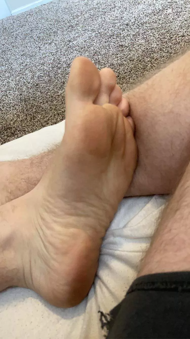 Here’s my bare sole for you. Wanna lick the bottom of my feet clean?