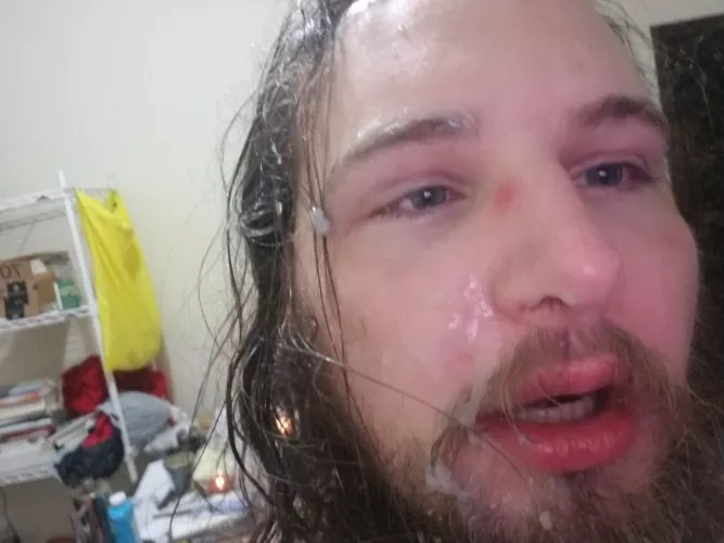 here's my last reddit facial. looking at all the lucky guys on this sub has me looking forward to my next one