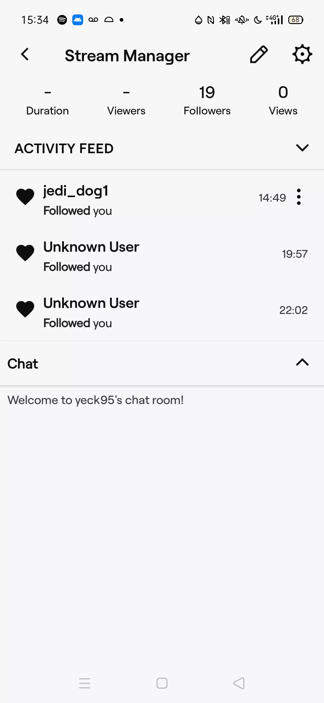 Hey all, had a pretty active chatter in my stream last night, said he had two accounts and seemed pretty genuine. I've woken up today and both his accounts are unknown users. Is this a bug? he can't have been a bit as he was replying to me. Hey all, had a pretty active chatter in my stream last night, said he had two accounts and seemed pretty genuine. I've woken up today and both his accounts are unknown users. Is this a bug? he can't have been a bit as he was replying to me.