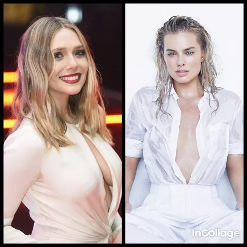 Hey, please milk me as Elizabeth Olsen or Margot Robbie. They got me so hard this morning