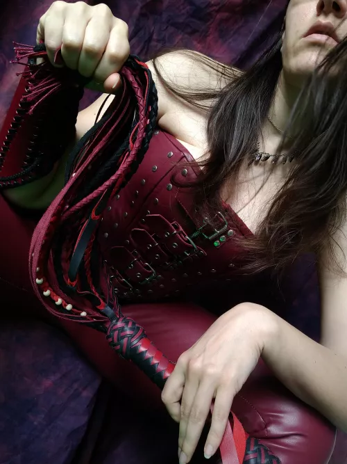 Holding my whip tight, it´s time to kick some asses!