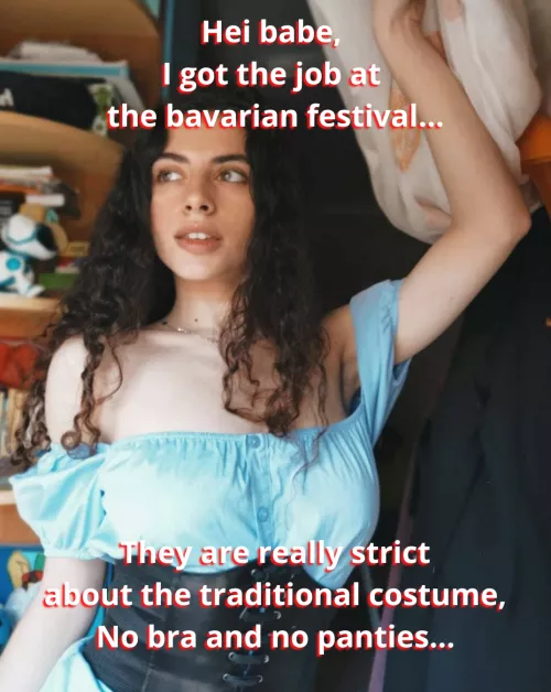 Hope I won't spill too much beer on my dress...