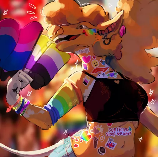 hopefully im not too late, happy pride everyone!(OC)