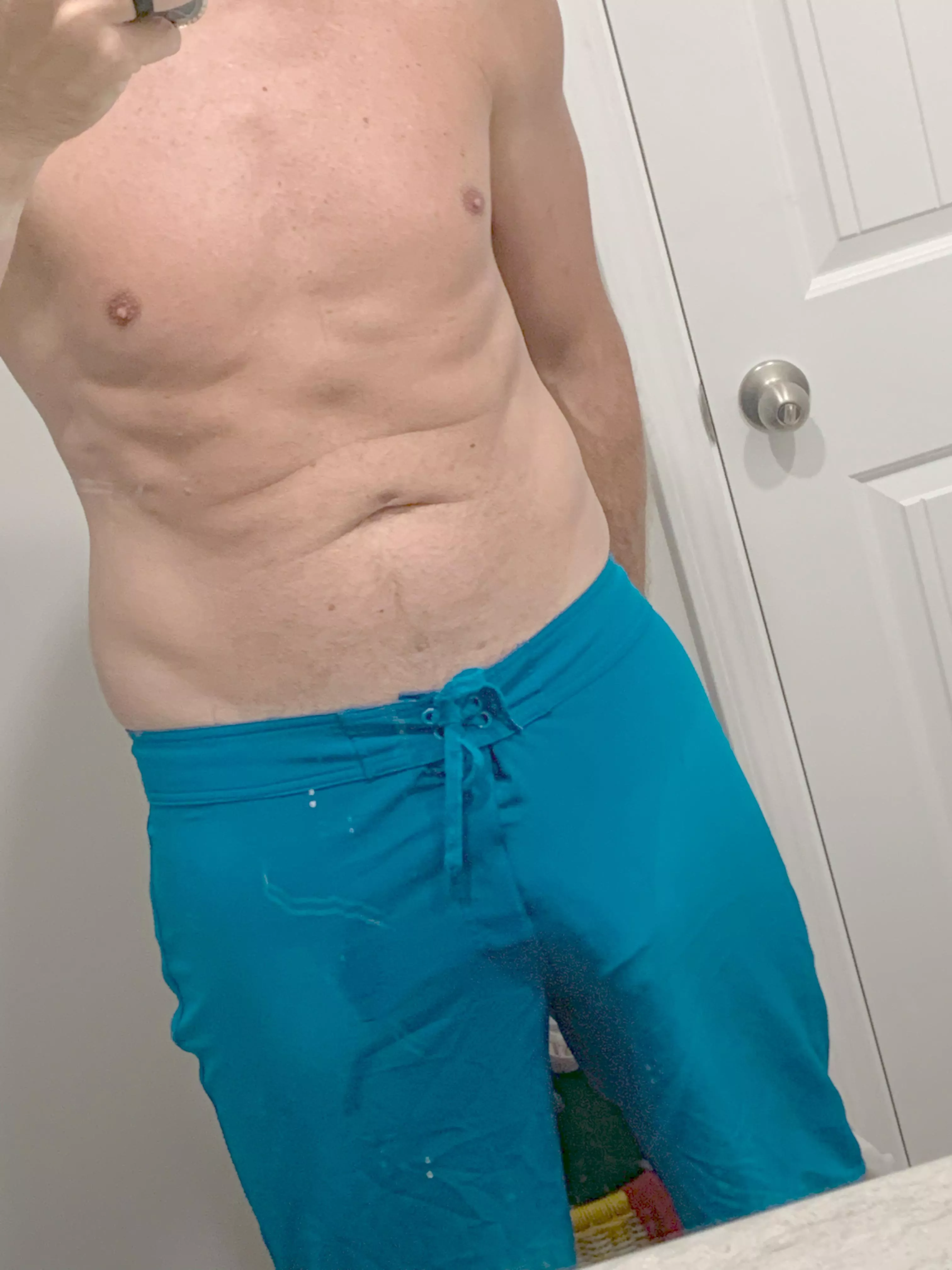 Hopefully it wasn’t too noticeable at the pool in my board shorts