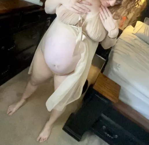 Husbands asleep and mommy needs attention.