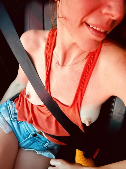 I always stay braless so you can play with them whenever and wherever you want.