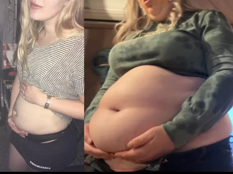 I canβt believe she used to have such a tiny starter belly and now she has a gut so big she has to carry it around. Obesity is wild π I canβt believe she used to have such a tiny starter belly and now she has a gut so big she has to carry it around. Obesity is wild π