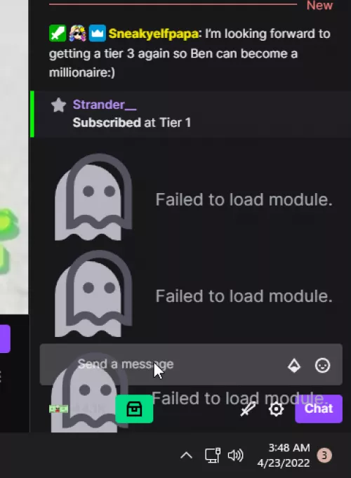 I cant fix this issue. I cant type in chat with this. Idk what its from.