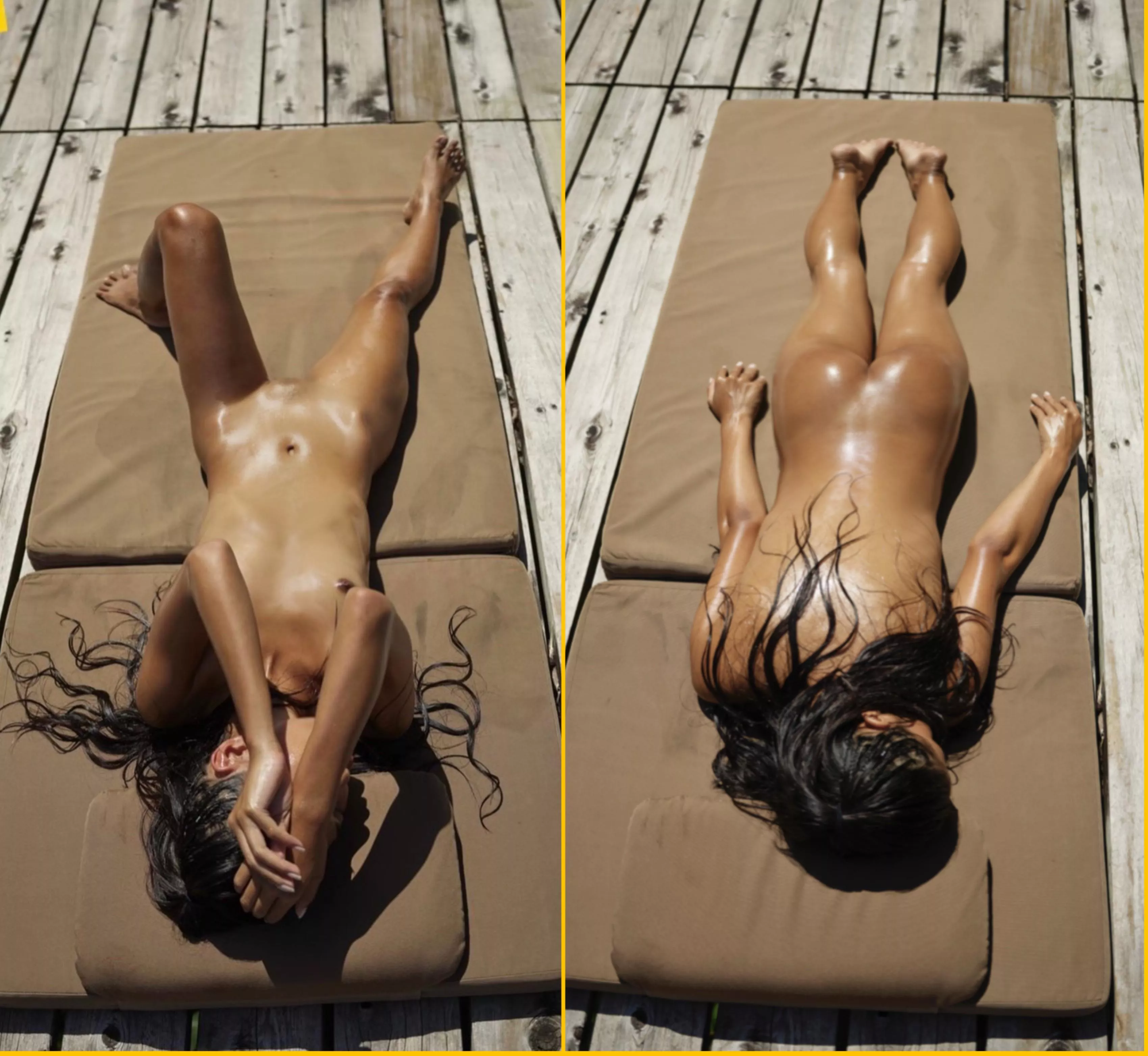 I dared going to tan naked for once and wanted to share with you all (F22 OC) Hope you enjoy