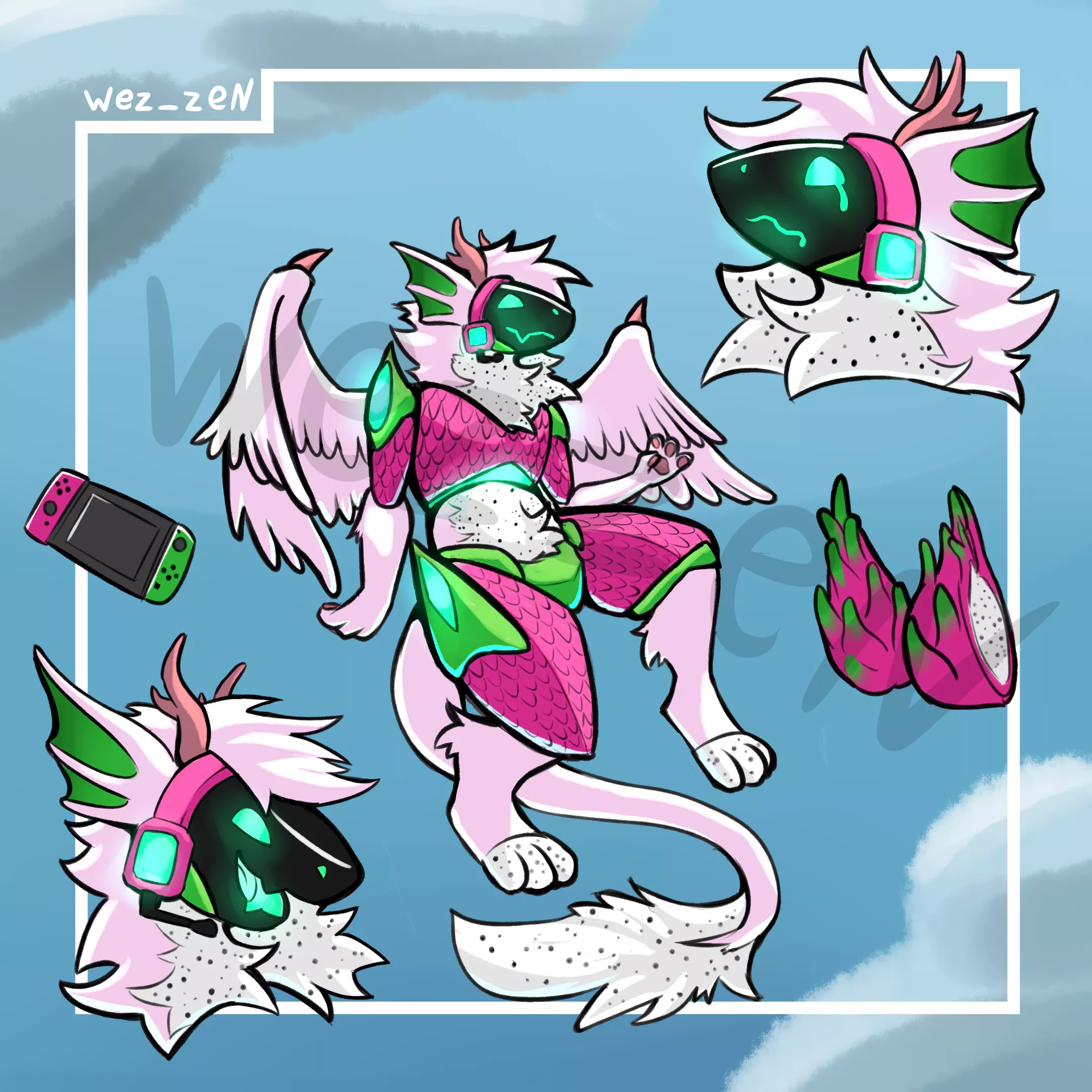 I did this dragon fruit based protogen to adopt :3 what you guys think? (commissions infos and adopt on the comment) I did this dragon fruit based protogen to adopt :3 what you guys think? (commissions infos and adopt on the comment)