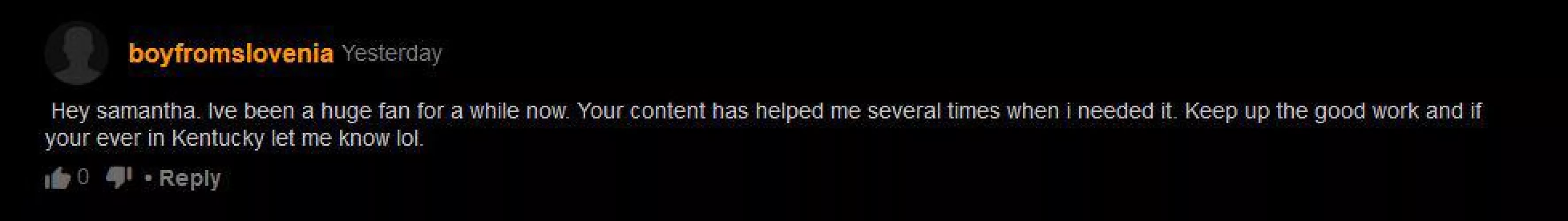 I don't think she'll let him know if she's in Kentucky