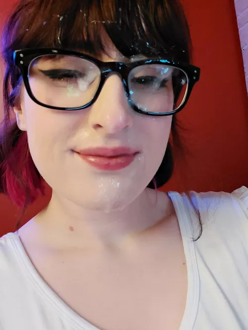 I have way too many photos of myself covered in cum.. (F)