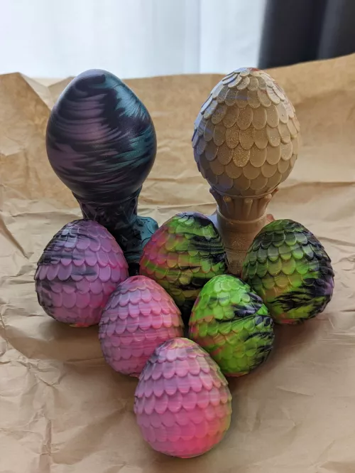 I just got our goodies from Pleasure Forge! i had been waiting a while to get my hands on some of these eggs 😍