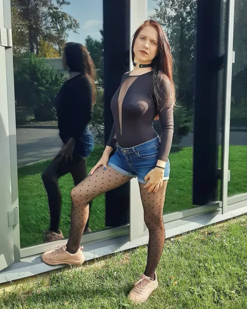 I like to attract the attention of men, and I love it when my husband notices it.