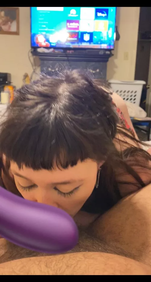 I love daddy’s balls so much