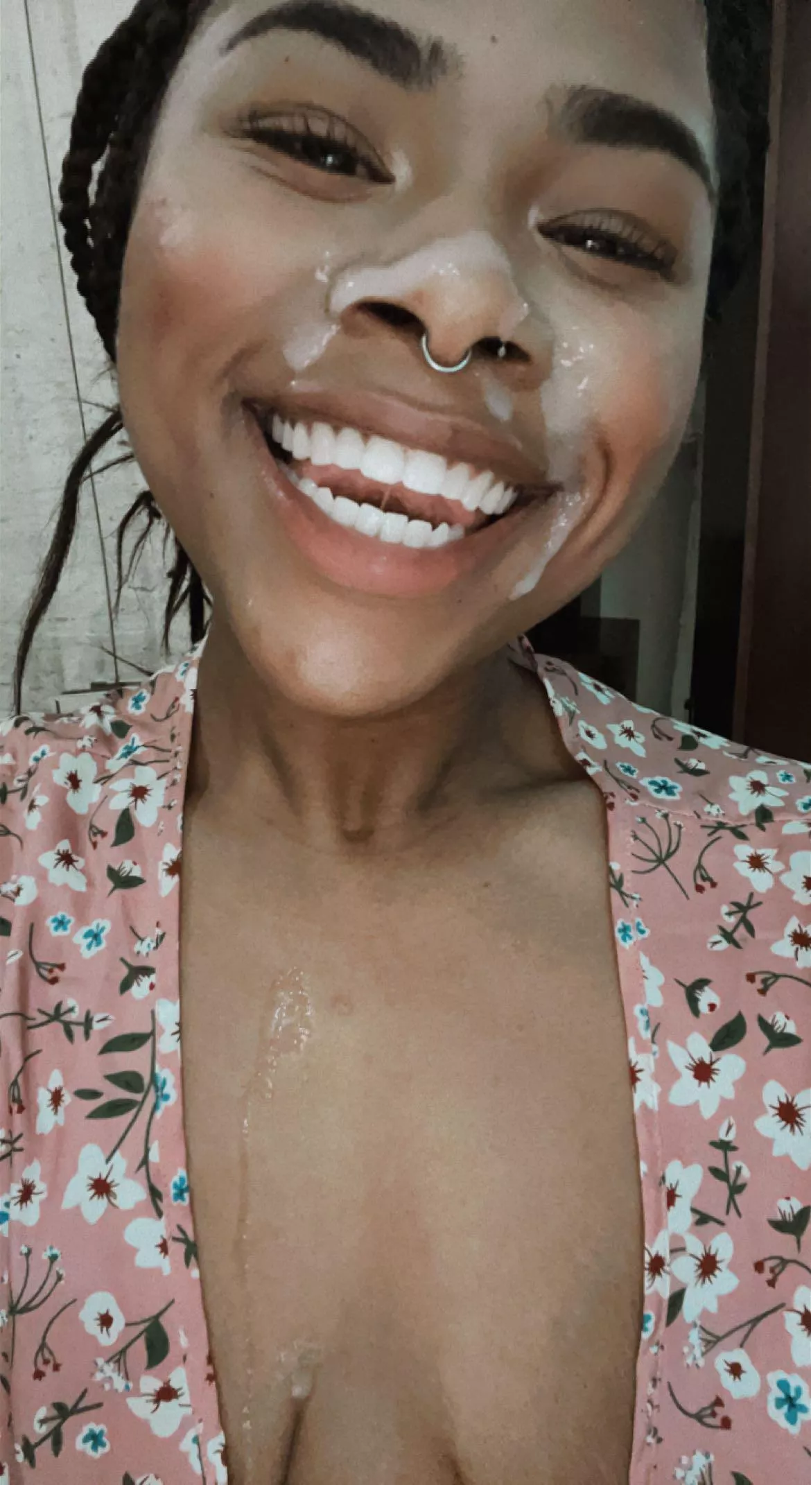 I love getting showered like the dirty little cum slut I am! 💦💦💦