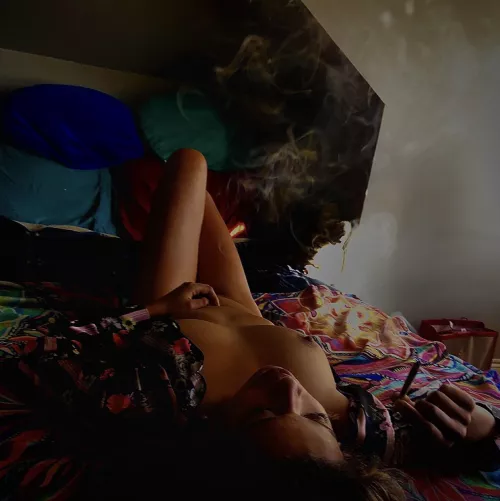 I love watching the smoke in the sunlight