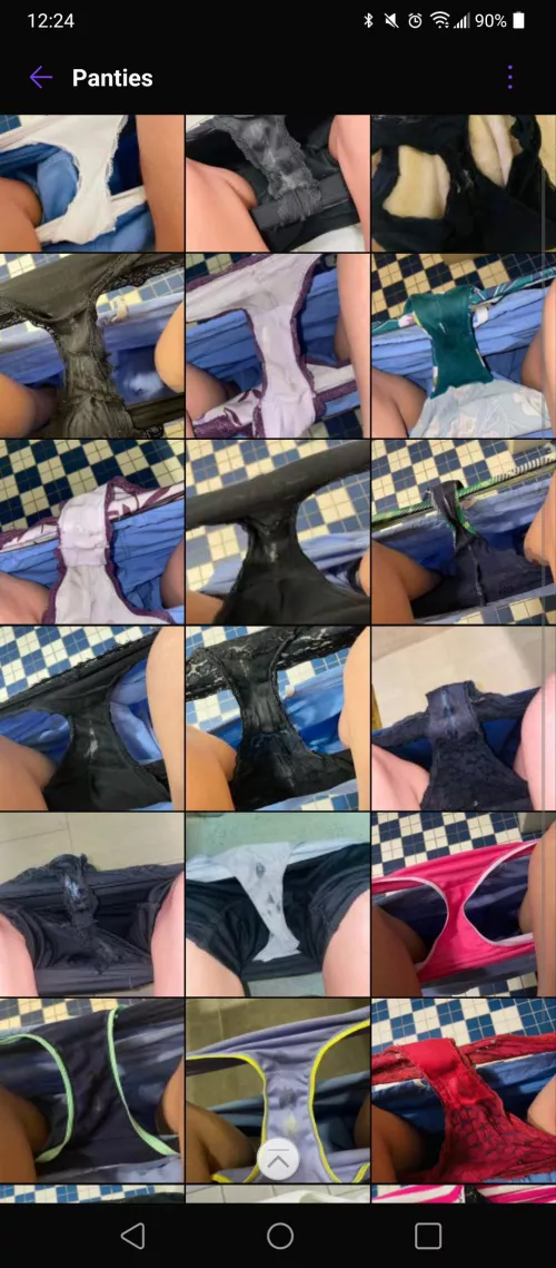 I make her take a picture of her dirty panties every day 😈